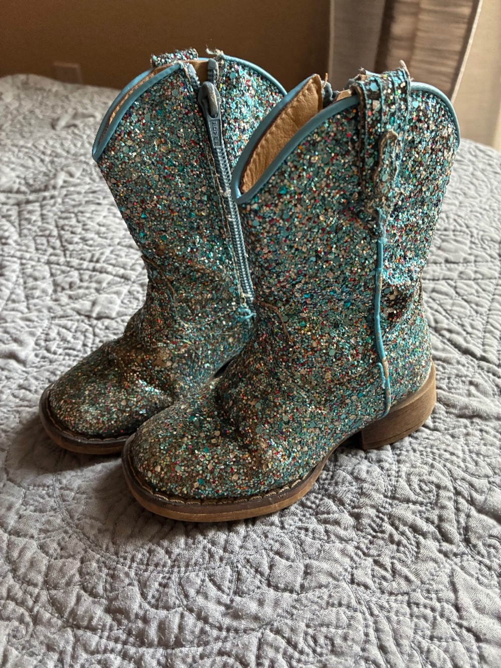 Roper blue sparkle cowgirl boots
